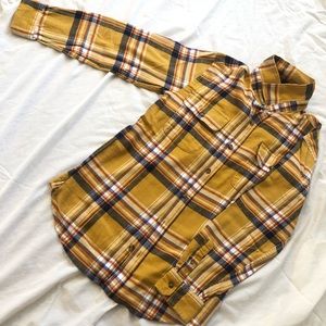 Yellow Long Sleeve Button-Up